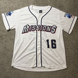 MILB San Antonio Missions Baseball Jersey Men’s M White SGA Sweet 16 Minors